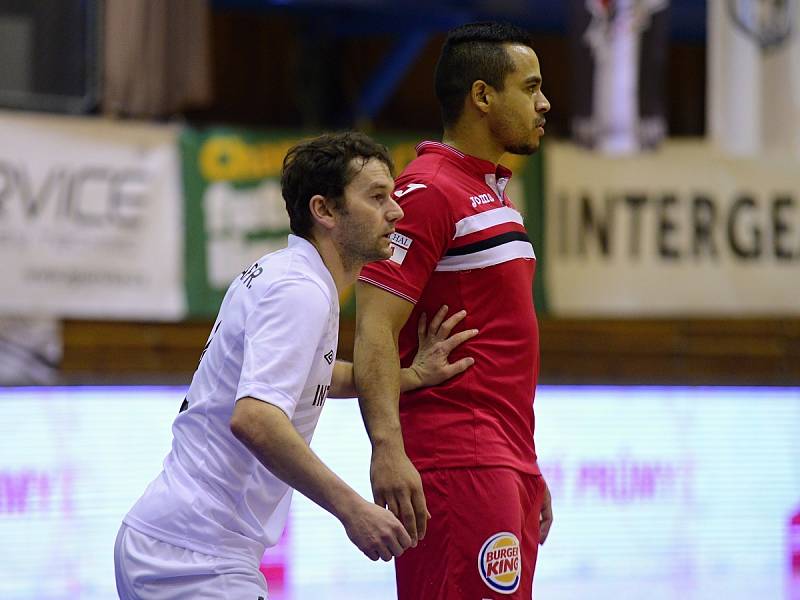 17. kolo Chance futsal ligy: Chrudim vs. Benago Zruč n. S. 3:3, 3. února 2017.