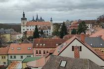 Kutná Hora ze střechy kostela sv. Jana Nepomuckého.