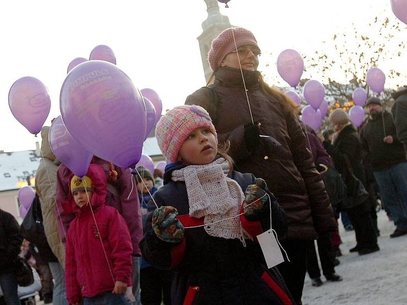 Vypouštění balónků Ježíškovi. 14. 12. 2012