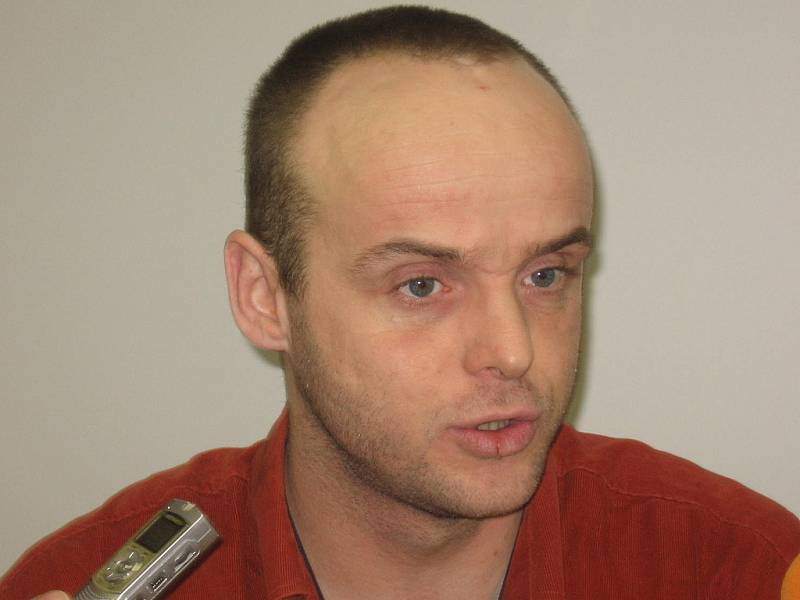 Daniel Štrobl, psycholog a tiskový mluvčí 152. záchranného praporu v Kutné Hoře.