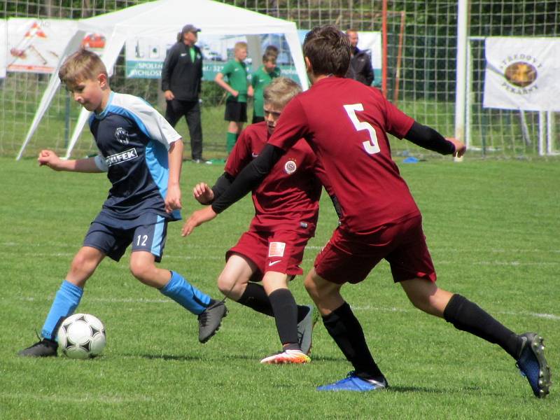 Mladší žáci FK Čáslav na 21. ročníku Memoriálu Františka Lhotáka, mezinárodním fotbalovém turnaji U12 v Malešově.