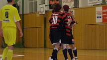 Z futsalového utkání čtvrtfinále play off Benago Zruč - Nejzbach Vysoké Mýto (6:1)