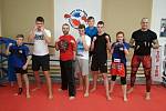 Kutnohohorští kickboxeři na prvním novoročním tréninku.