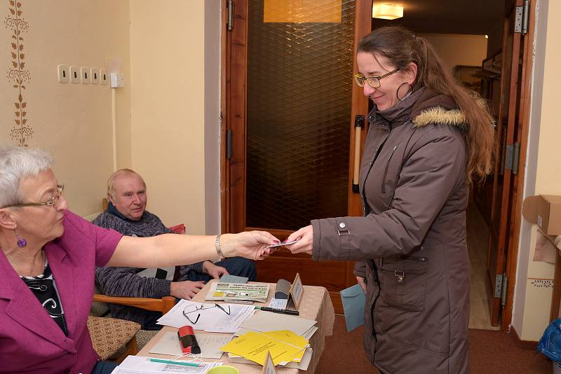 Prezidentské volby 2018 ve Zbraslavicích. Volební okrsek číslo 1.