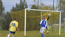 Utkání 7. kola okresního fotbalového přeboru: Zbraslavice - Sázava B 2:3.