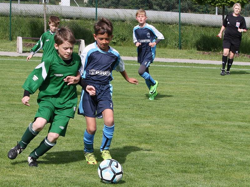 Z finálového turnaje soutěže meziokresních výběrů kategorie U11 v Horních Počaplech na Mělnicku.