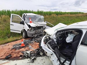 Tragická dopravní nehoda na silnici II/125 mezi Kácovem a Tichonicemi.