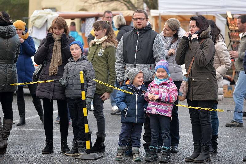 Z rozsvícení vánočního stromu v Uhlířských Janovicích.