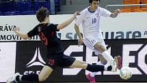 1. zápas čtvrtfinále Chance futsal ligy: Tango Brno - Benago Zruč n. S. 8:3, 7. dubna 2012.