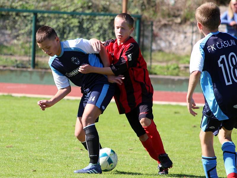 Česká fotbalová liga mladších žáků U13: FK Čáslav - MFK Chrudim 0:17.