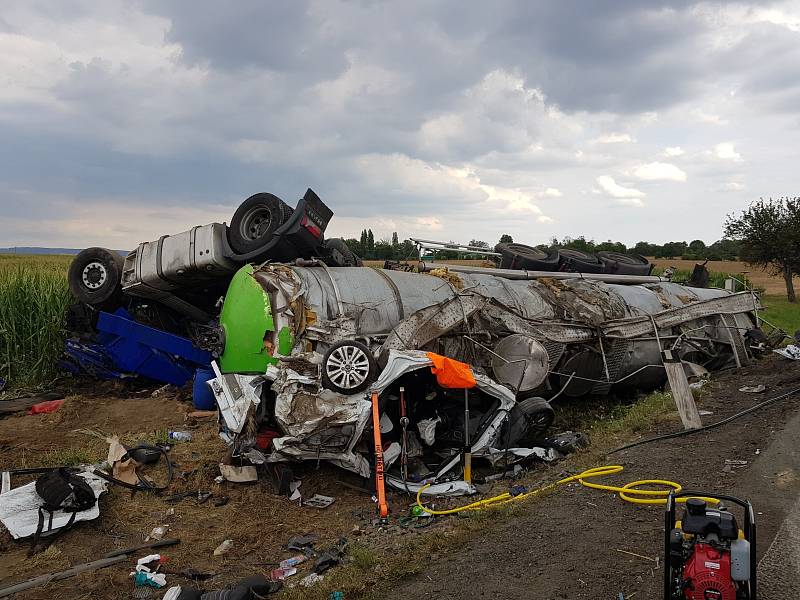 Tragická nehoda u Drobovic 2. srpna 2019.