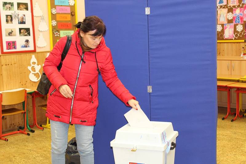 Prezidentské volby 2018 na ZŠ Náměstí v Čáslavi.