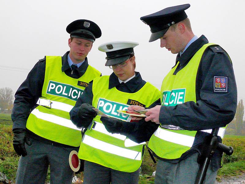 Výcvik frekventantů policejní školy u Čáslavi