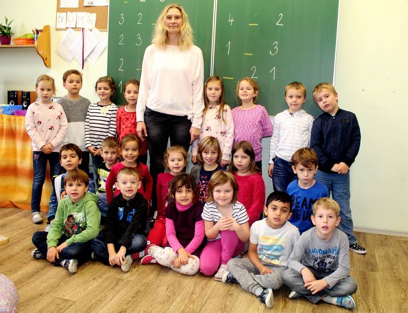 Základní škola T.G. Masaryka Kutná Hora, třída I.A s třídní učitelkou Monikou Kůrkovou
