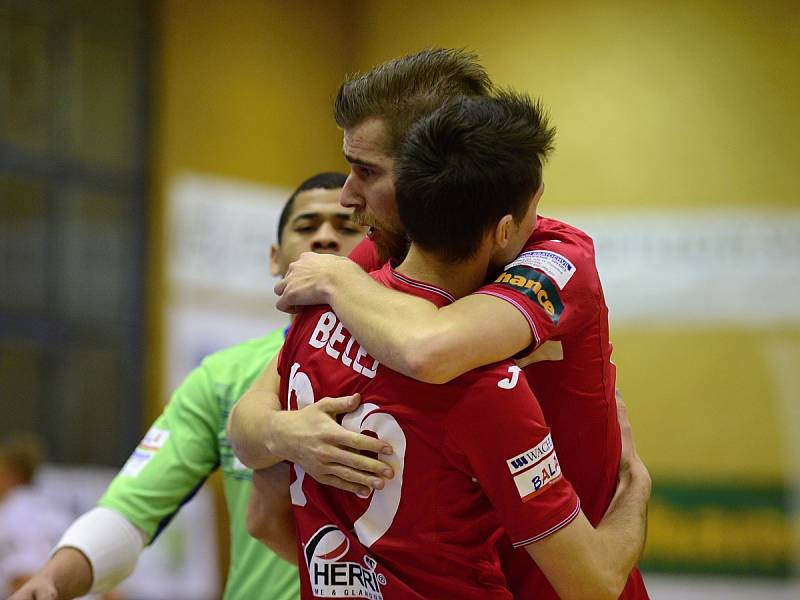 17. kolo Chance futsal ligy: Chrudim vs. Benago Zruč n. S. 3:3, 3. února 2017.