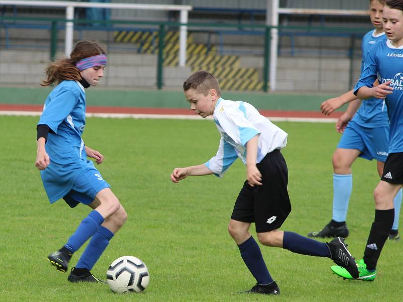 Z modelového utkání čáslavských týmů U14 a U13.