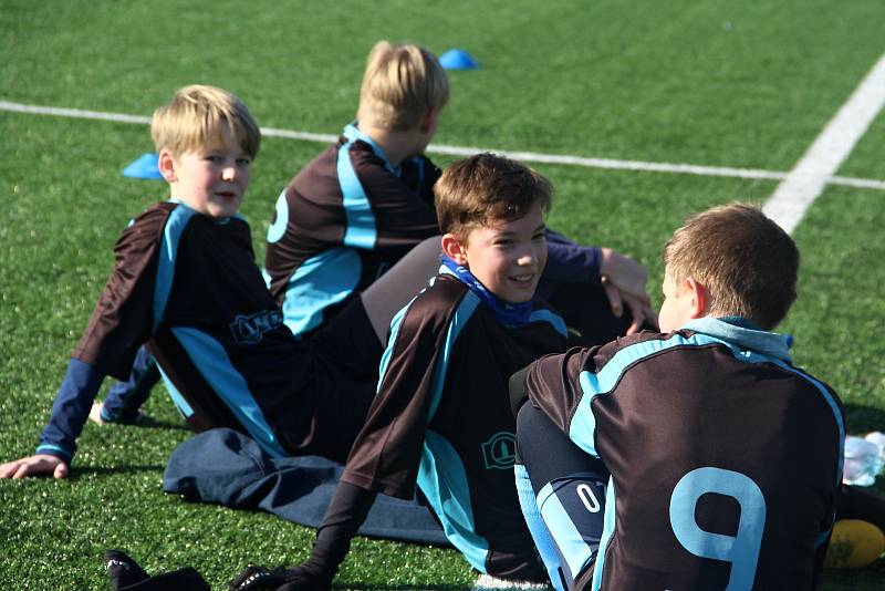 Zimní fotbalová příprava ligových mladších žáků U13: FC Slovan Havlíčkův Brod - FK Čáslav 1:9.