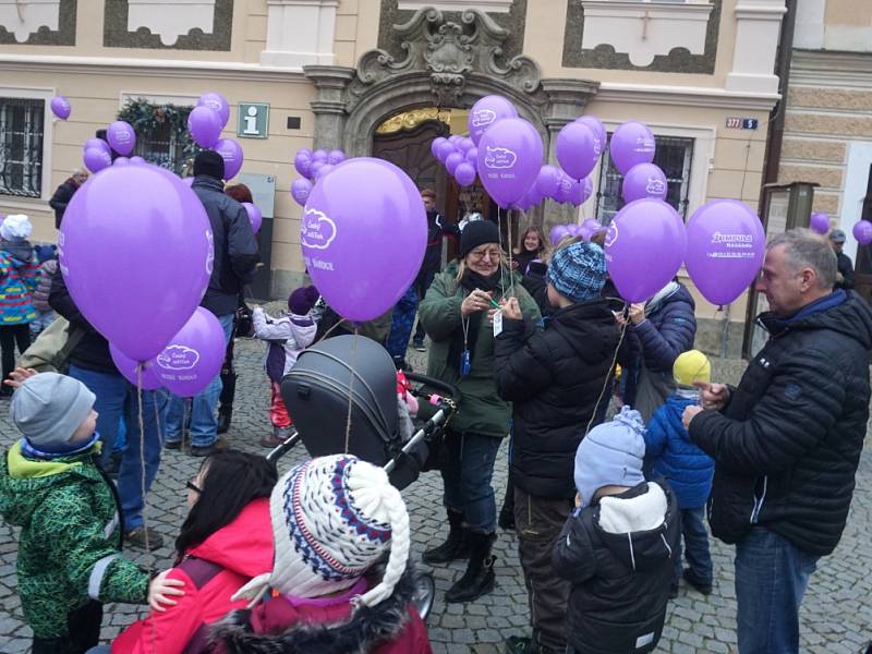 Vypouštění balónků s přáním k Ježíškovi