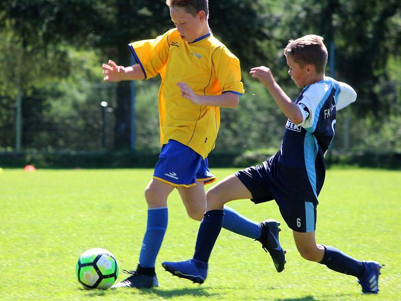 Fotbalový přípravný zápas v Úročnici, mladší žáci, kategorie U13: SK Benešov - FK Čáslav 14:5 (5:2, 6:1, 3:2).