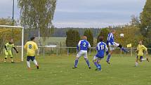 Utkání 7. kola okresního fotbalového přeboru: Zbraslavice - Sázava B 2:3.