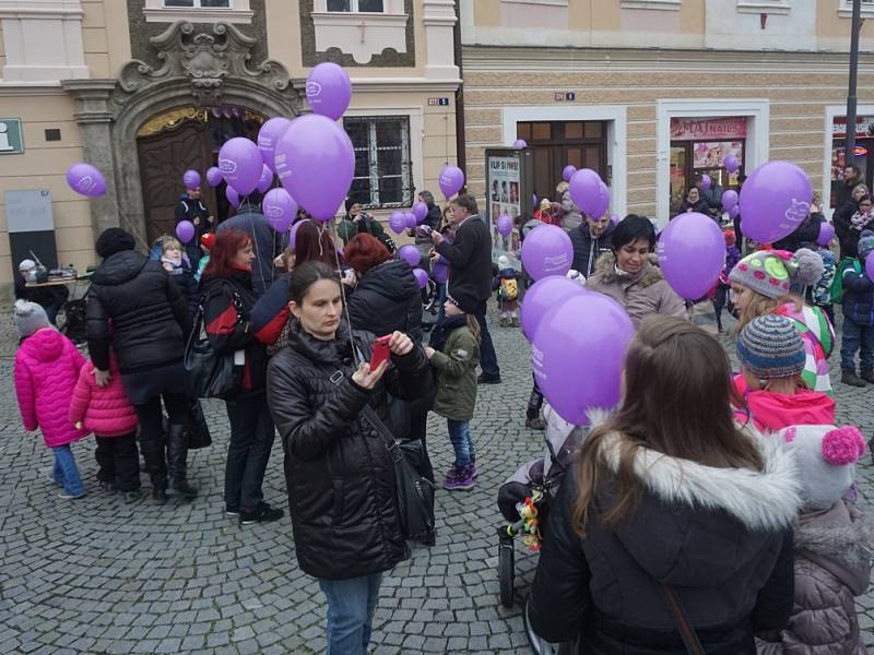 Vypouštění balónků s přáním k Ježíškovi