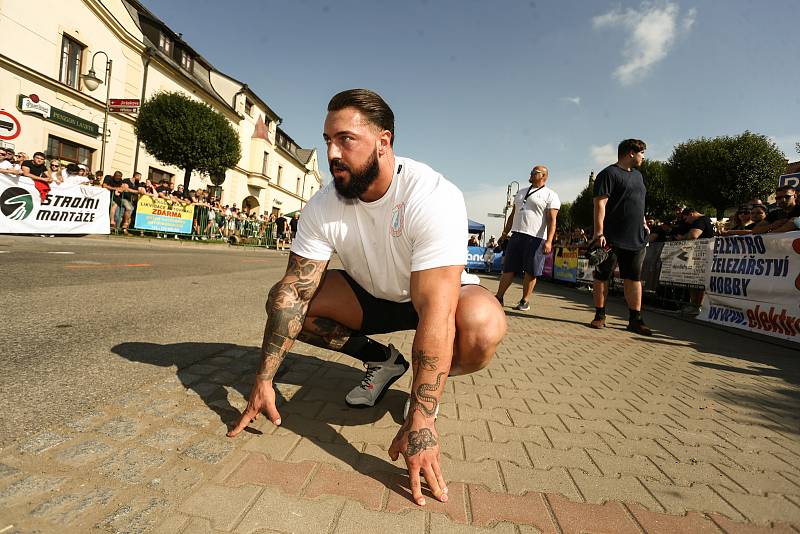 Strongman závody v Golčově Jeníkově v neděli 24. července 2021.