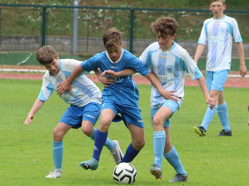 Z modelového utkání čáslavských týmů U14 a U13.