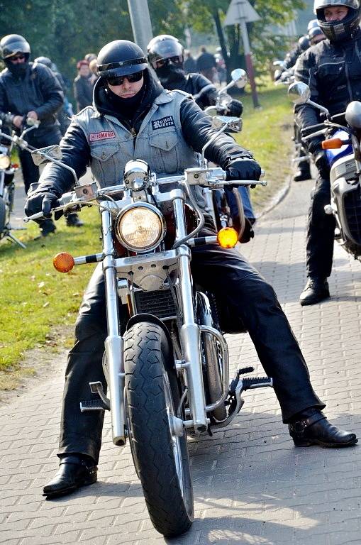 Podzimní jízda motorkářů - Kutná Hora říjen 2013