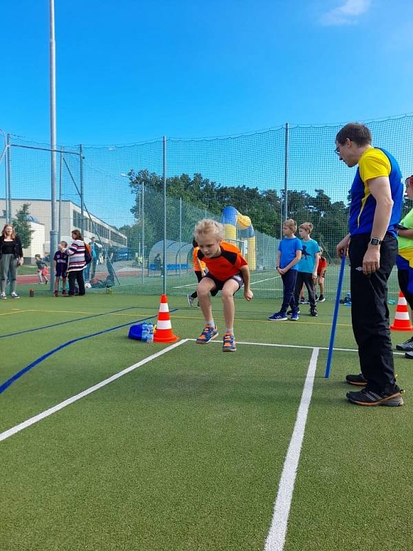 Atletická mladší přípravka absolvovala čtyřboj v Milovicích