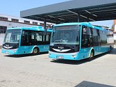 Ze slavnostního uvedení elektrobusů společnosti Arriva Východní Čech do provozu v Kutné Hoře.