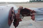 Závažné poškození křídla L-159