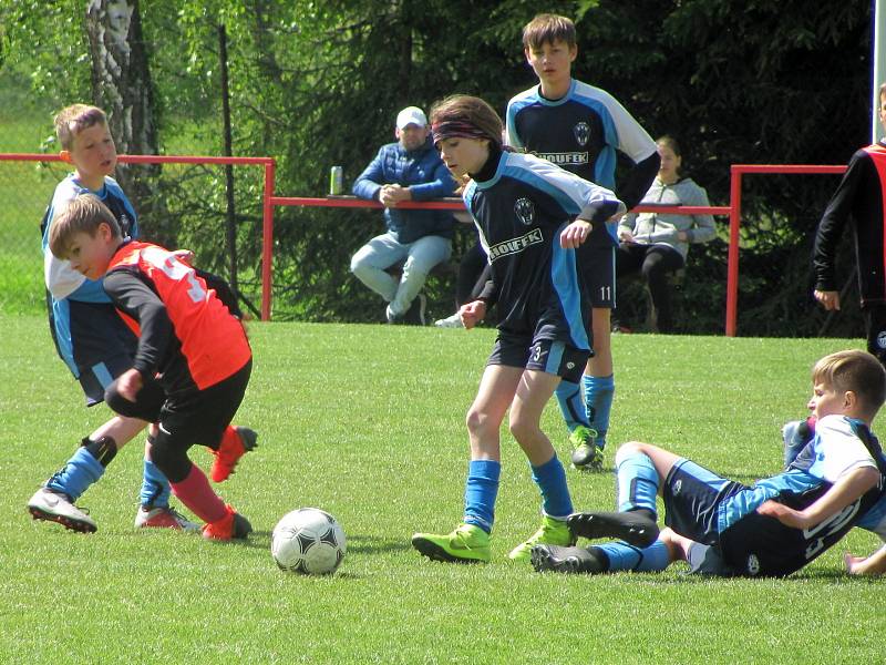 Mladší žáci FK Čáslav na 21. ročníku Memoriálu Františka Lhotáka, mezinárodním fotbalovém turnaji U12 v Malešově.