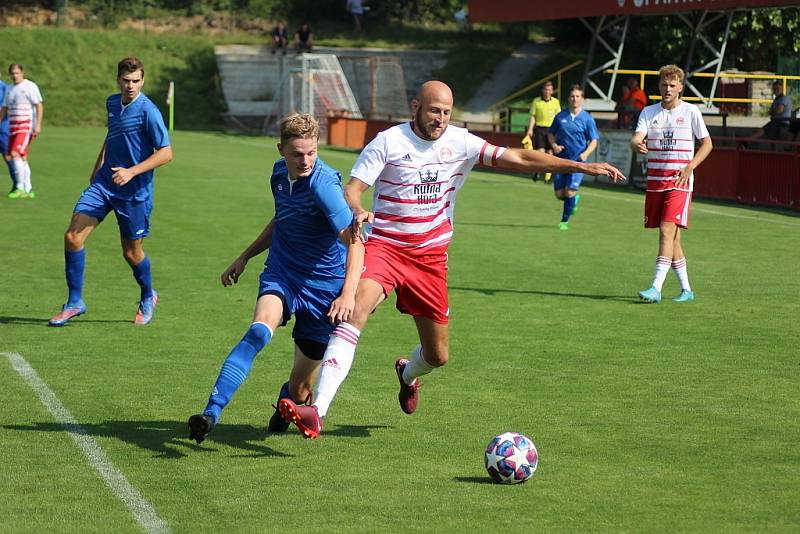 Z fotbalového utkání krajského přeboru Kutná Hora - Nespeky