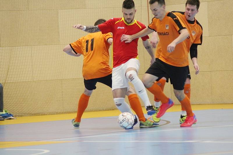 Z futsalového utkání Krajského přeboru Kutná Hora - Benešov