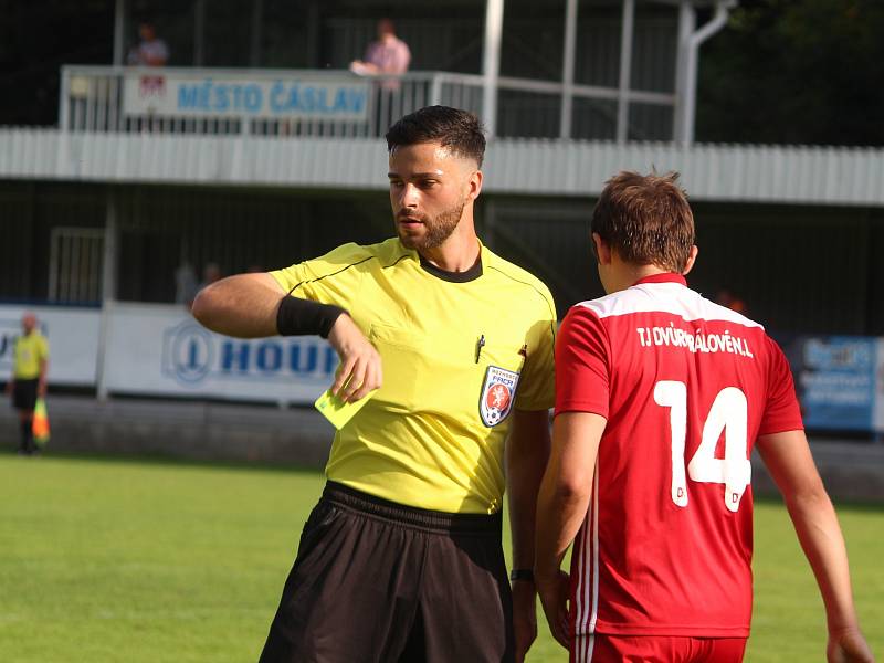 Fotbalová divize, skupina C: FK Čáslav - TJ Dvůr Králové nad Labem 3:0 (1:0).