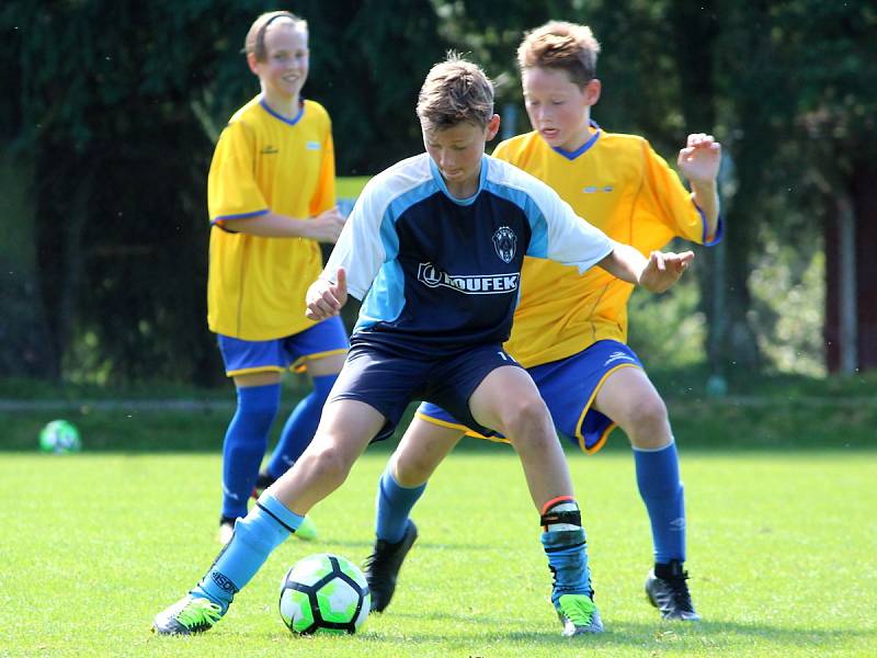 Fotbalový přípravný zápas v Úročnici, mladší žáci, kategorie U13: SK Benešov - FK Čáslav 14:5 (5:2, 6:1, 3:2).