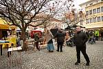 Na trhu bylo možné ochutnat dobroty, i zakoupit řemeslné výrobky.