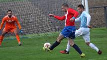 Fotbalisté Hlízova otočili duel s Pátkem z 0:2 na 3:2 gólem v 89. minutě zápasu, kdy se trefil hlavou Martin Výborný.