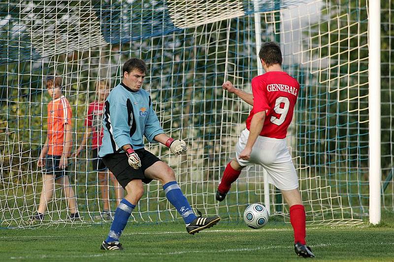 Z fotbalového střetnutí I.B třídy Zbraslavice - Chocerady (7:0)