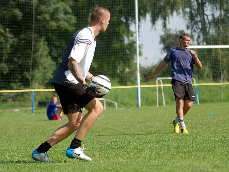 Turnaj malého fotbalu v Nových Dvorech, 13. července 2013.