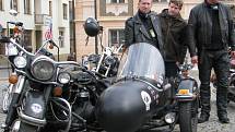 Ze setkání motocyklů Harley Davidson v Kutné Hoře.