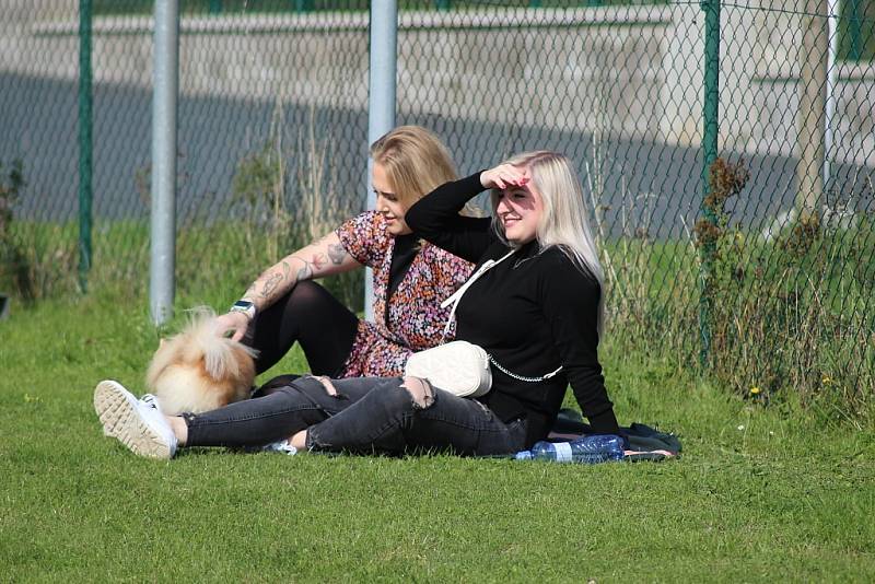 Z fotbalového utkání okresního přeboru Církvice - Chotusice