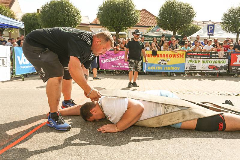 Strongman závody v Golčově Jeníkově v neděli 24. července 2021.