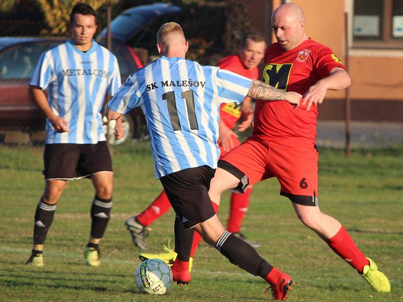 Fotbalová IV. třída, skupina B: TJ Sokol Červené Janovice B - SK Malešov B 0:12 (0:4).