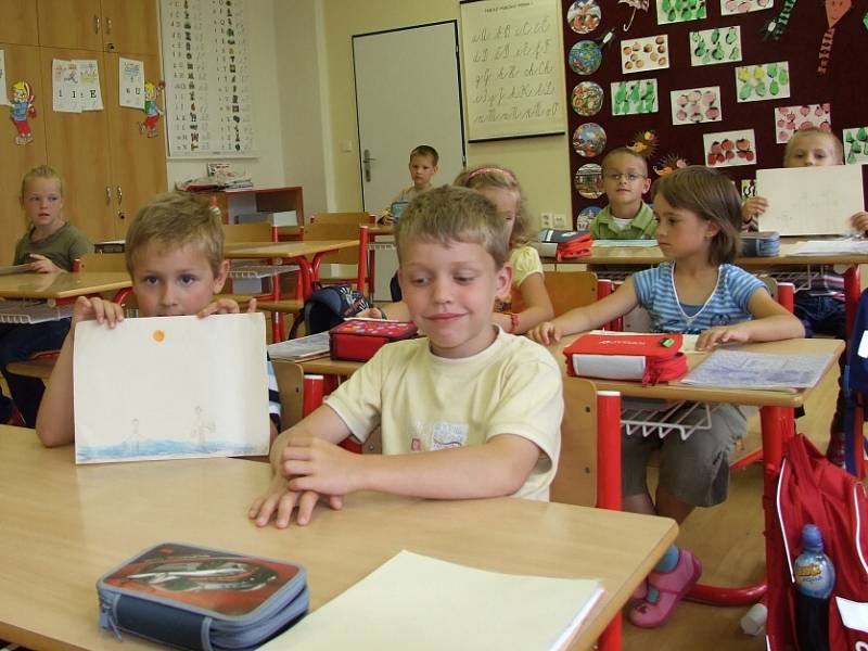 Ve třídě I. A na Základní škole Sadová v Čáslavi.