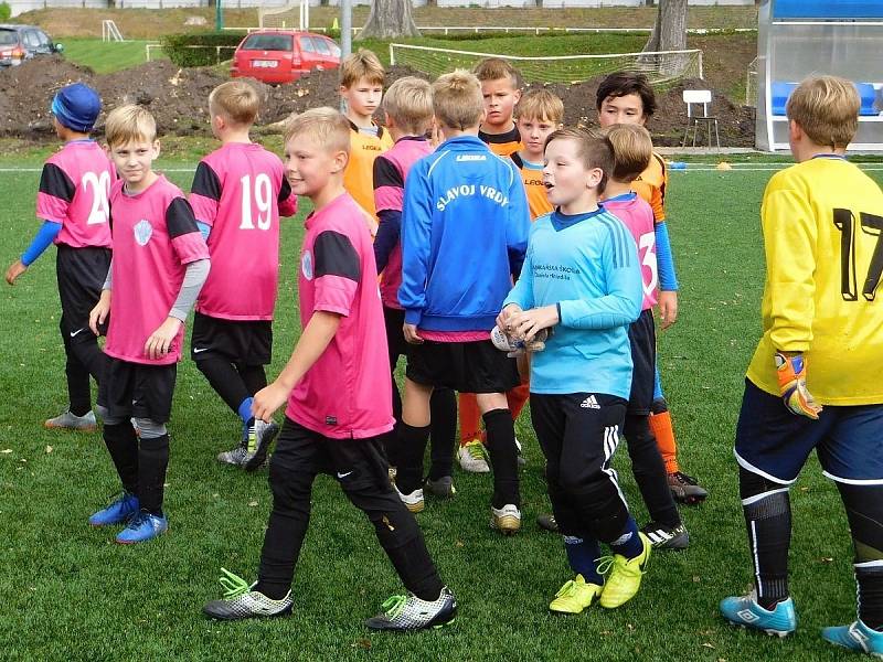 Z turnaje meziokresních fotbalových výběrů kategorií U11 a U12 v Poděbradech.