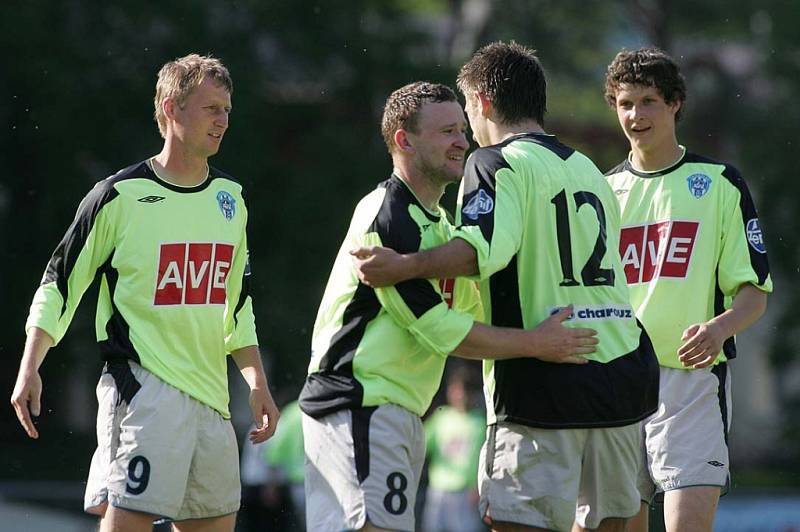 Z fotbalového utkání I.A třídy Čáslav B - Neratovice (1:4)