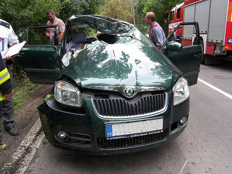 Dopravní nehoda u Svatého Mikuláše 3. srpna 2010.