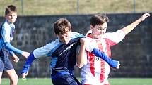 Fotbalový přípravný zápas, mladší žáci, kategorie U13: FK Čáslav - TJ Sokol Družba Suchdol 3:3 (0:1, 2:0, 1:2).