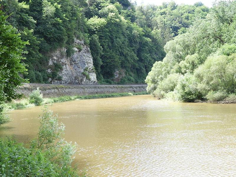 Přívlacká mušle, meandr řeky Sázavy.